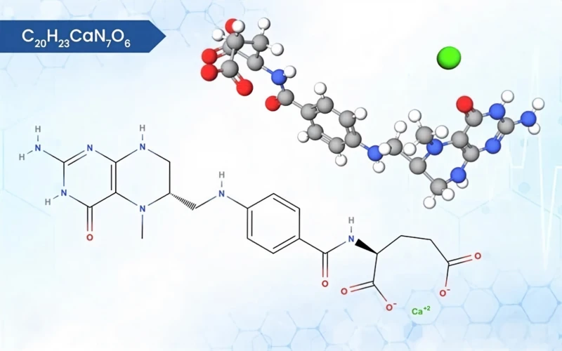 L-5-MTHF-Ca Structure L-5-MTHF-Ca Structure